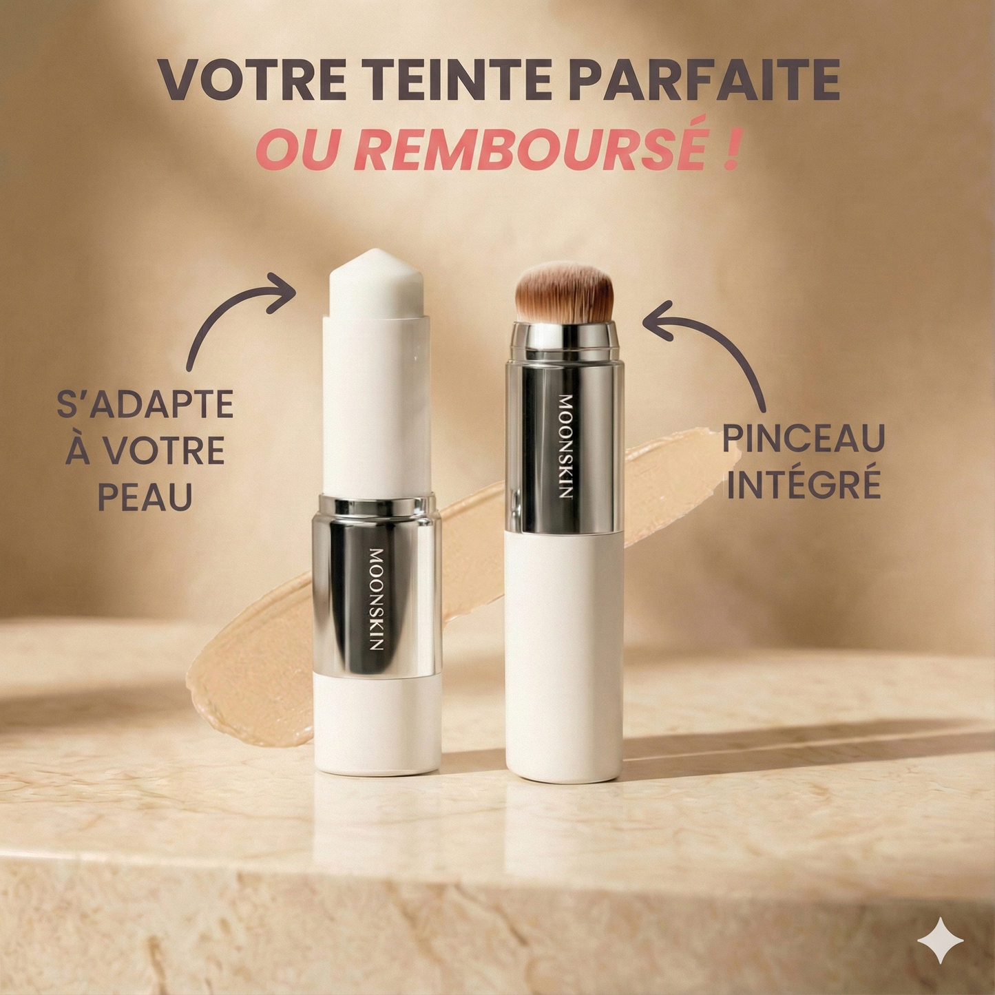 MOONSKIN™ Fond de teint coréen auto-adaptatif